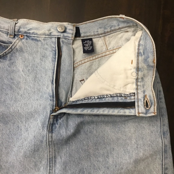 GAP Denim Y2K High Waist Light Wash Mini Skirt Size 9/10 - Picture 12 of 13